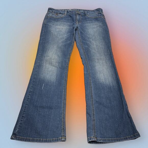 TOMMY HILFIGER Women’s 6 Short BOOTCUT Blue Jeans - Picture 2 of 3